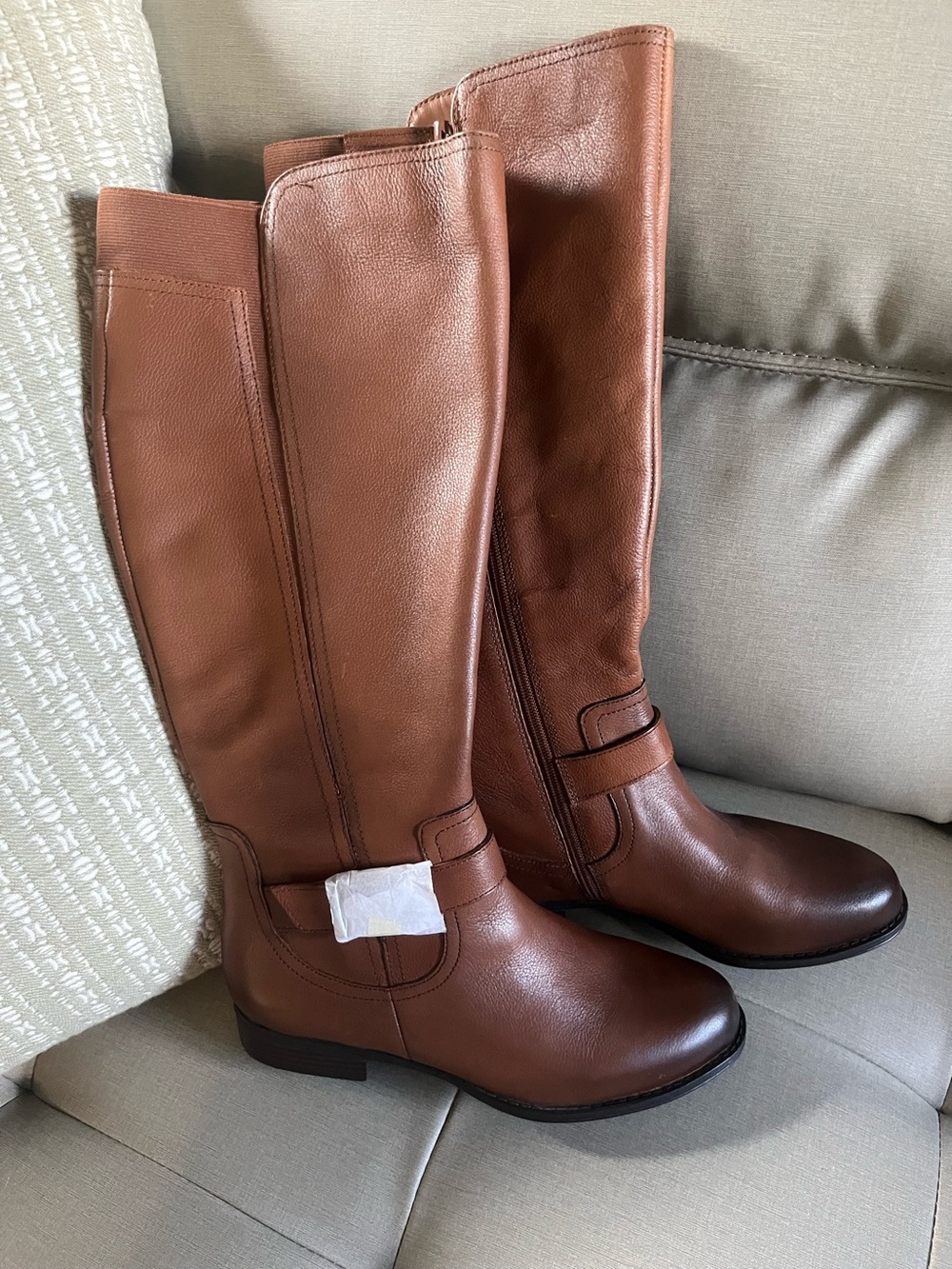 NWOT Naturalizer Women's Tall Brown Leather Riding Boots